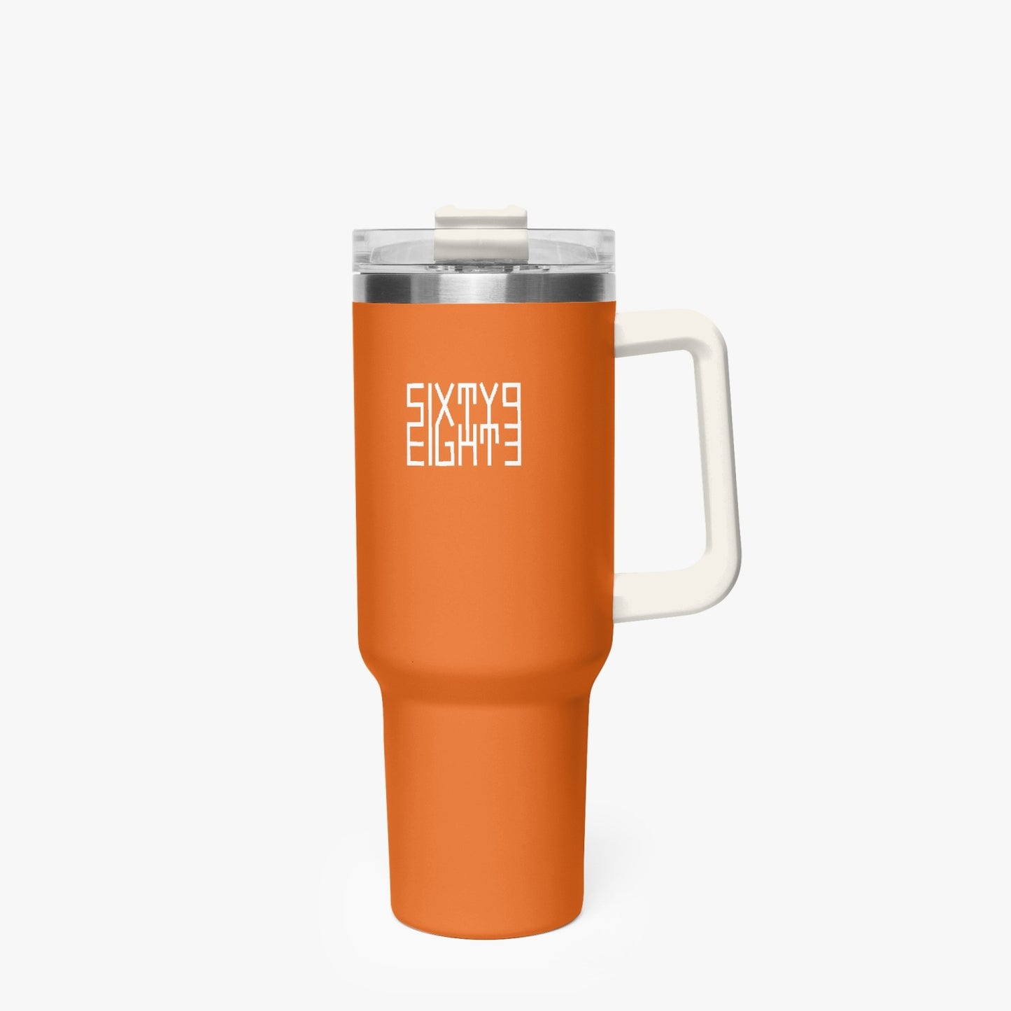 Sixty Eight 93 Logo White Netherland Orange 40oz Hydrator Tumbler Cup