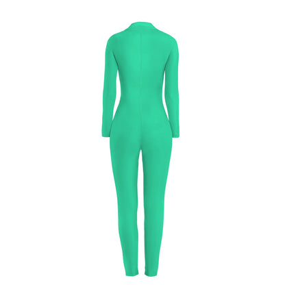 Sixty Eight 93 Sea Green Skinny Fit Jumpsuit