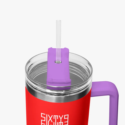 Sixty Eight 93 Logo White Red 40oz Hydrator Tumbler Cup