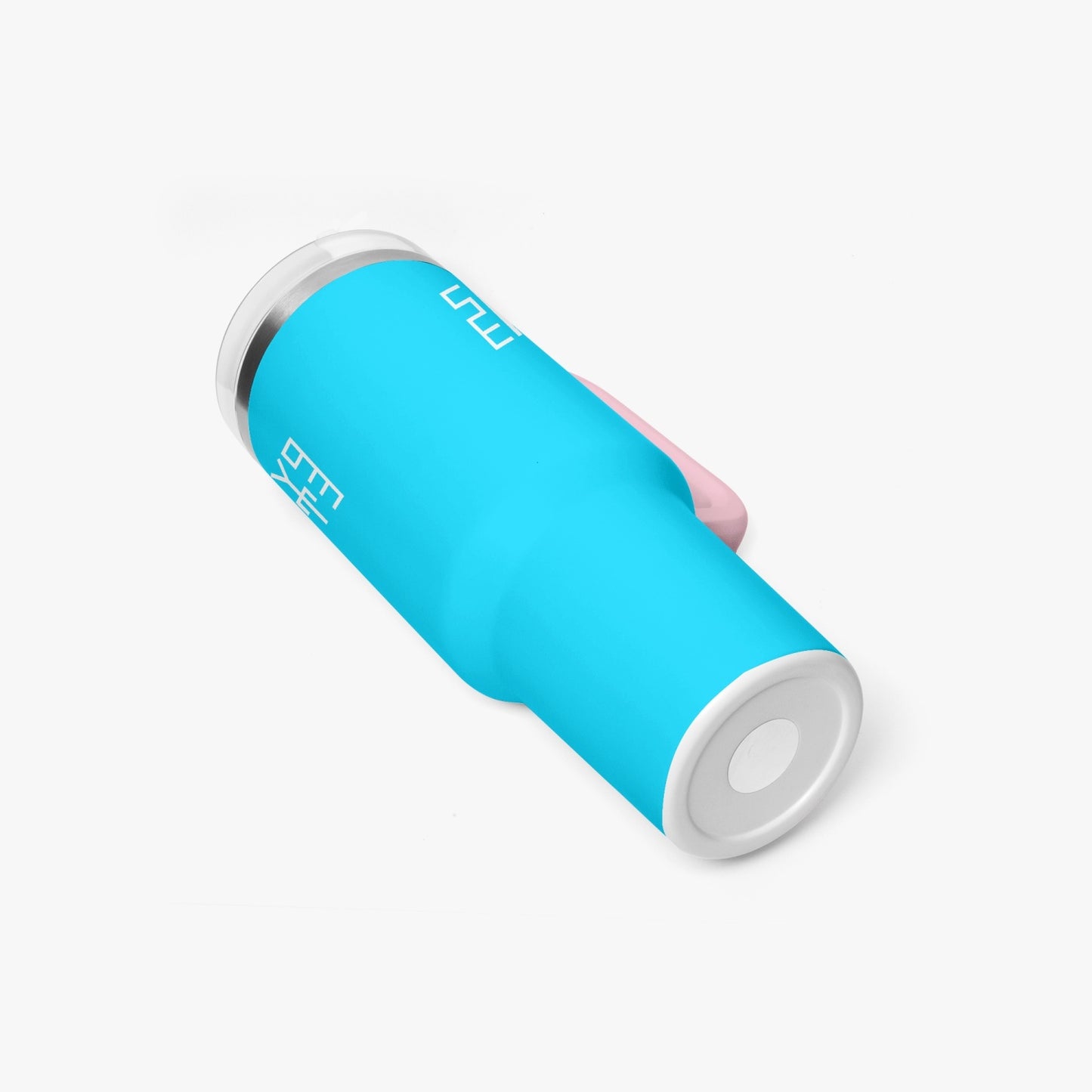 Sixty Eight 93 Logo White Aqua Blue 40oz Hydrator Tumbler Cup