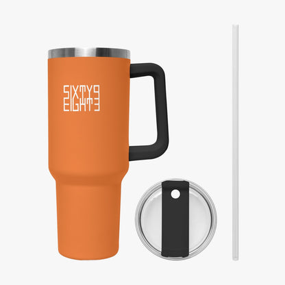 Sixty Eight 93 Logo White Netherland Orange 40oz Hydrator Tumbler Cup