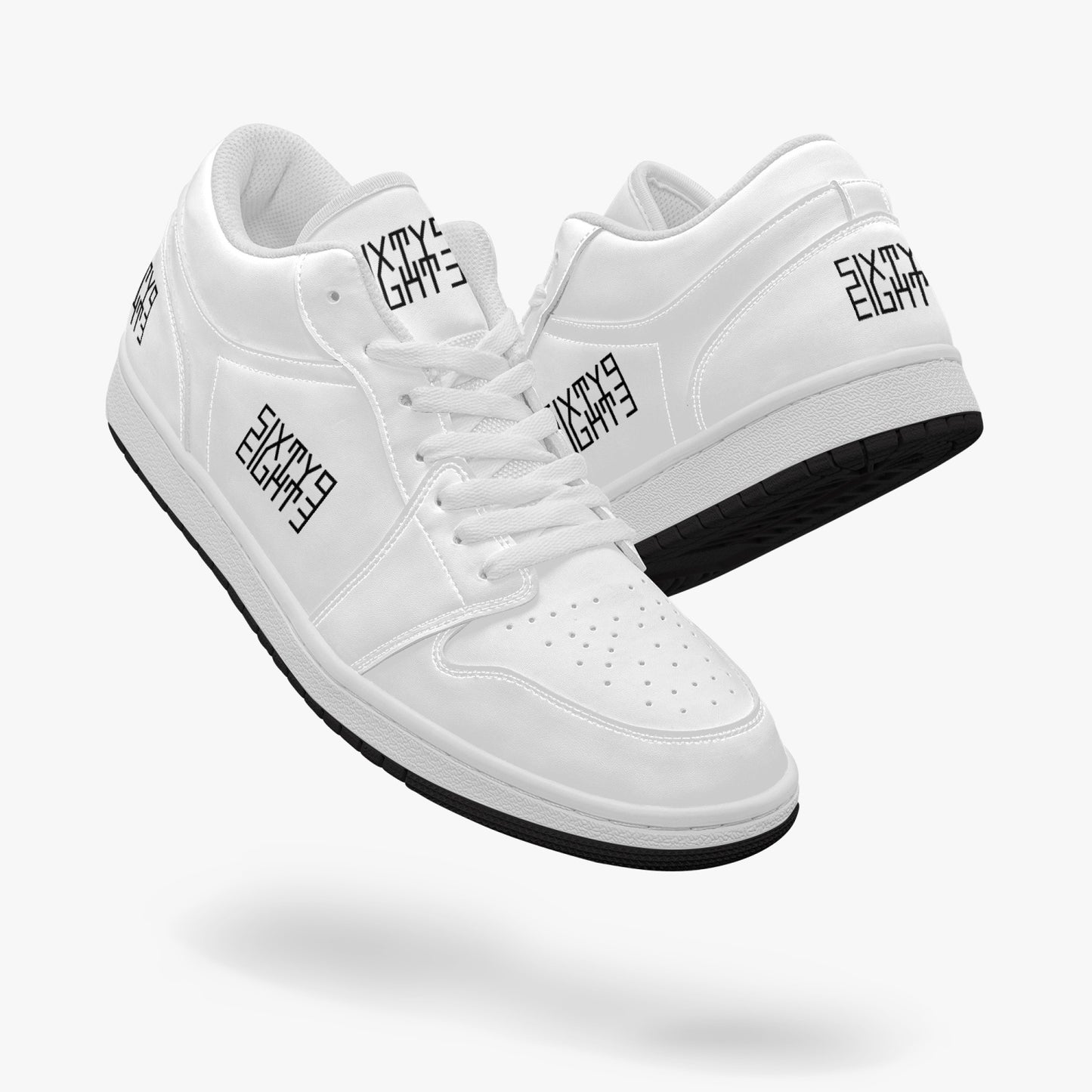 Sixty Eight 93 Logo Black White SENTLT1 Shoes