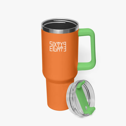 Sixty Eight 93 Logo White Netherland Orange 40oz Hydrator Tumbler Cup