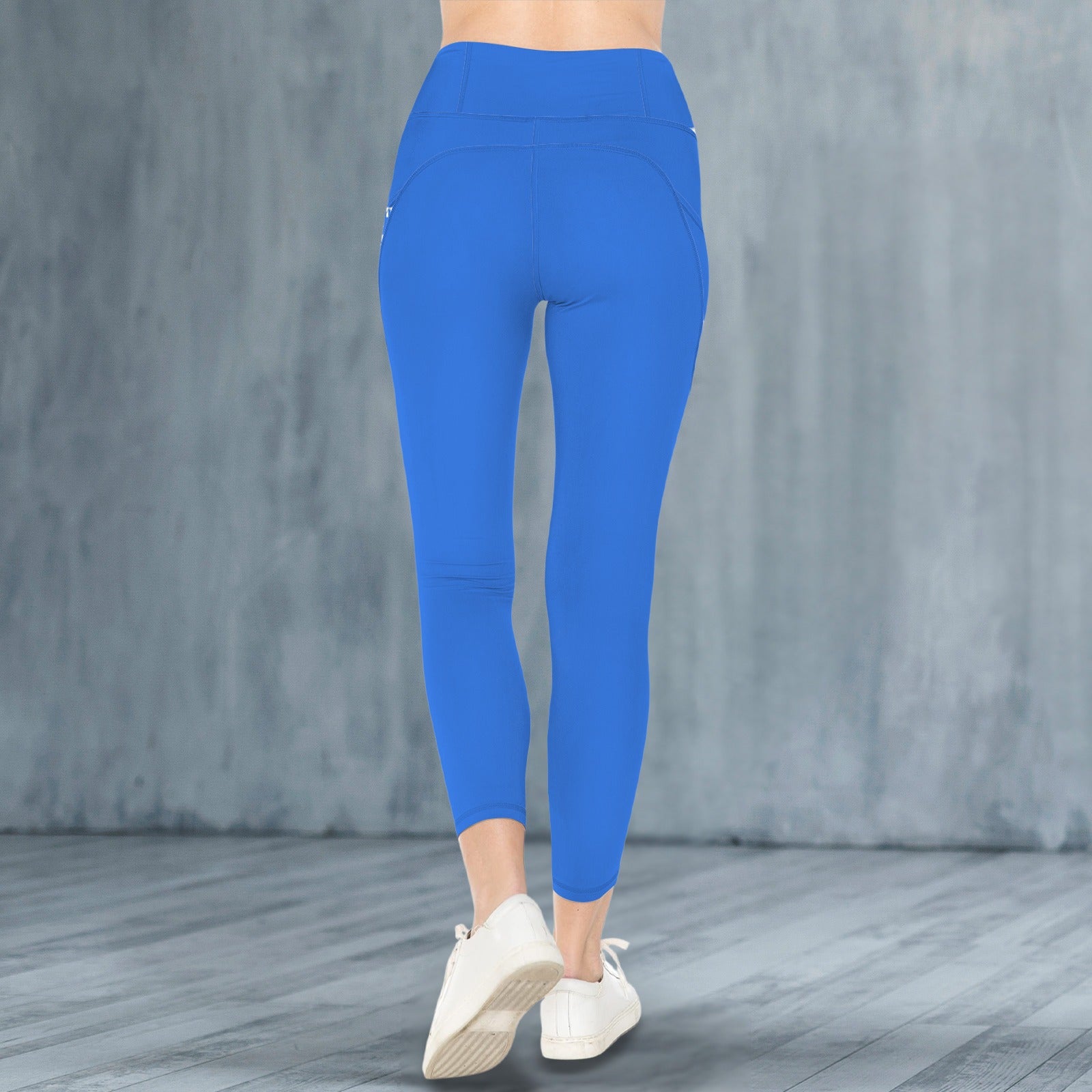 Royal Azure High Waist Pockets Leggings