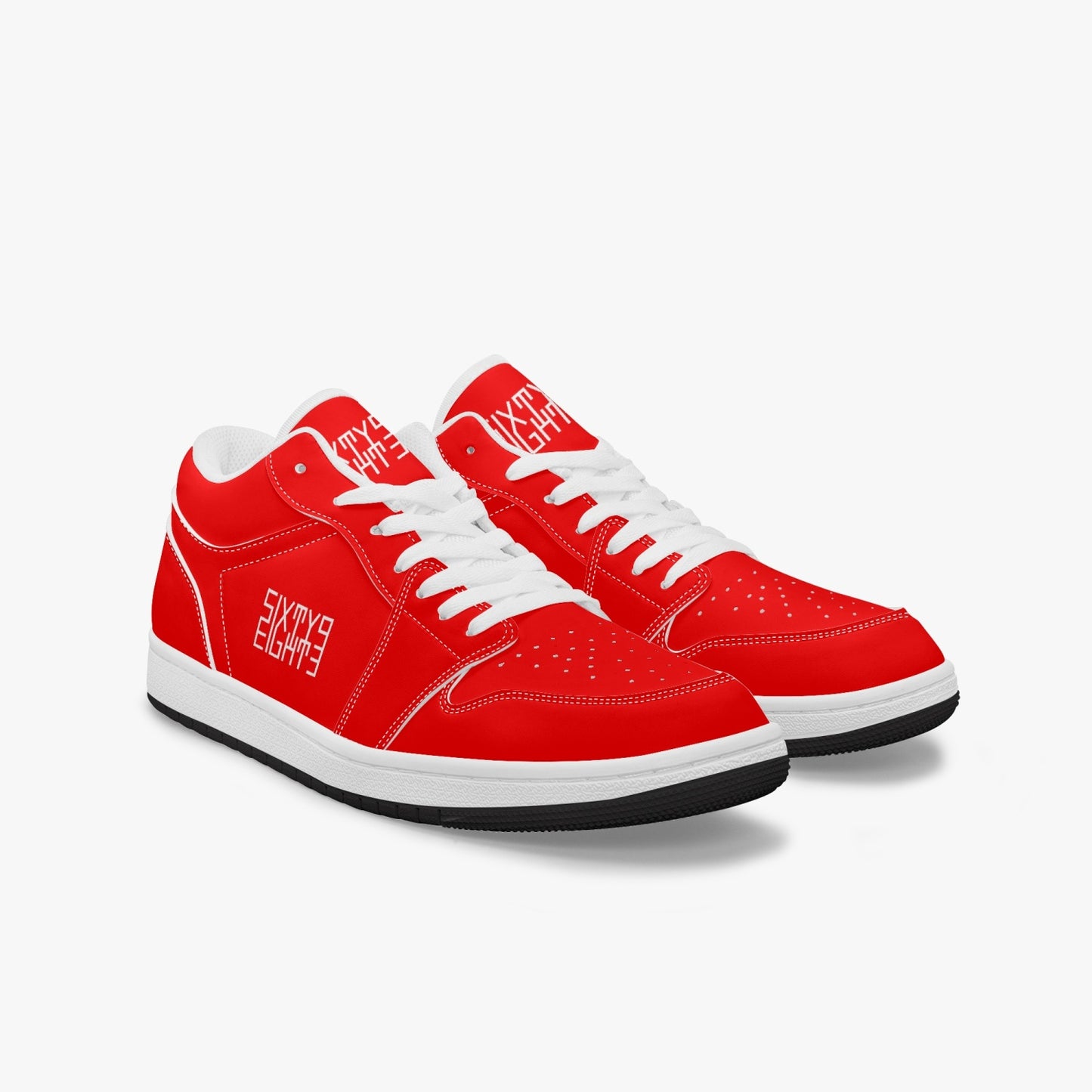 Sixty Eight 93 Logo White Red SENTLT1 Shoes