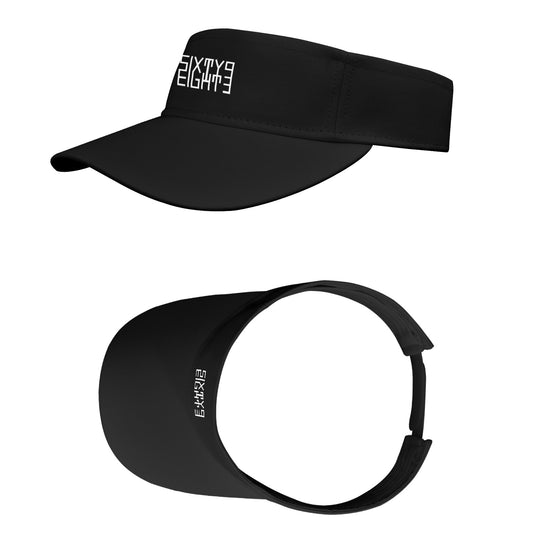 Sixty Eight 93 Logo White Sports Visor