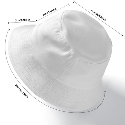 Sixty Eight 93 Logo White Fuchsia Bucket Hat