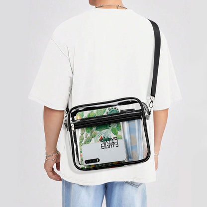 Sixty Eight 93 Logo Black Transparent Satchel