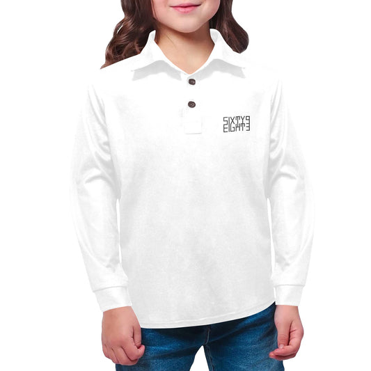 Sixty Eight 93 Little Girls' Long Sleeve Polo Shirt