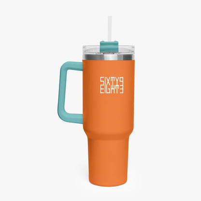 Sixty Eight 93 Logo White Netherland Orange 40oz Hydrator Tumbler Cup