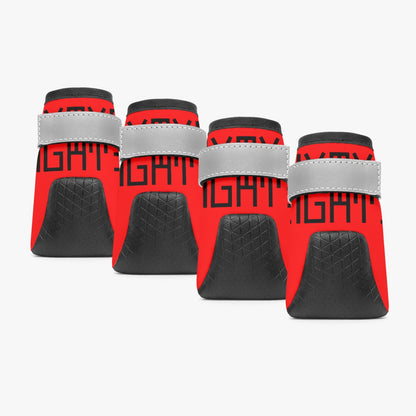 Sixty Eight 93 Logo Black Red Dog Shoes