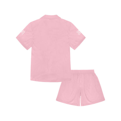 Sixty Eight 93 Little Girls' V-Neck Short Pajama Set