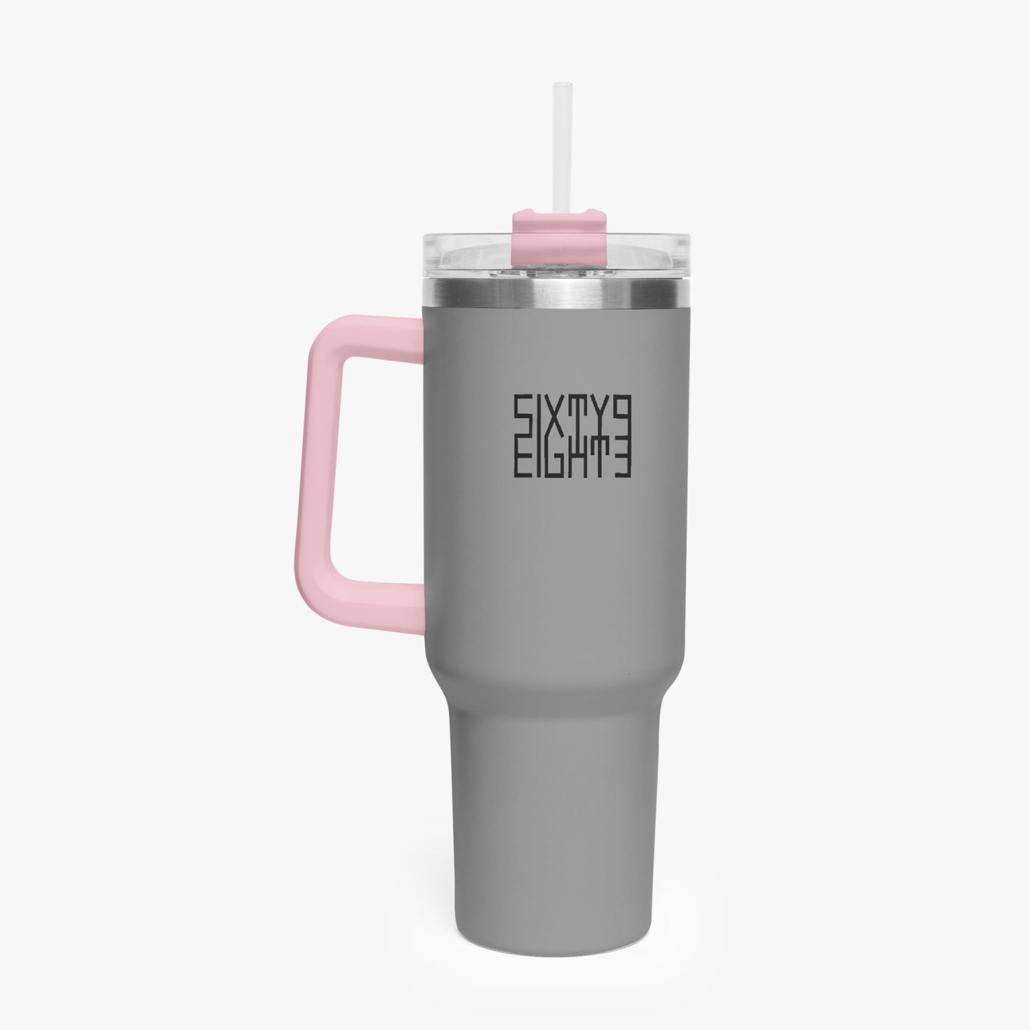 Sixty Eight 93 Logo Black Grey 40oz Hydrator Tumbler Cup