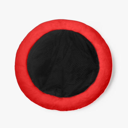 Sixty Eight 93 Logo Black Red Round Large Size Pet Bed