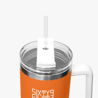 Sixty Eight 93 Logo White Netherland Orange 40oz Hydrator Tumbler Cup