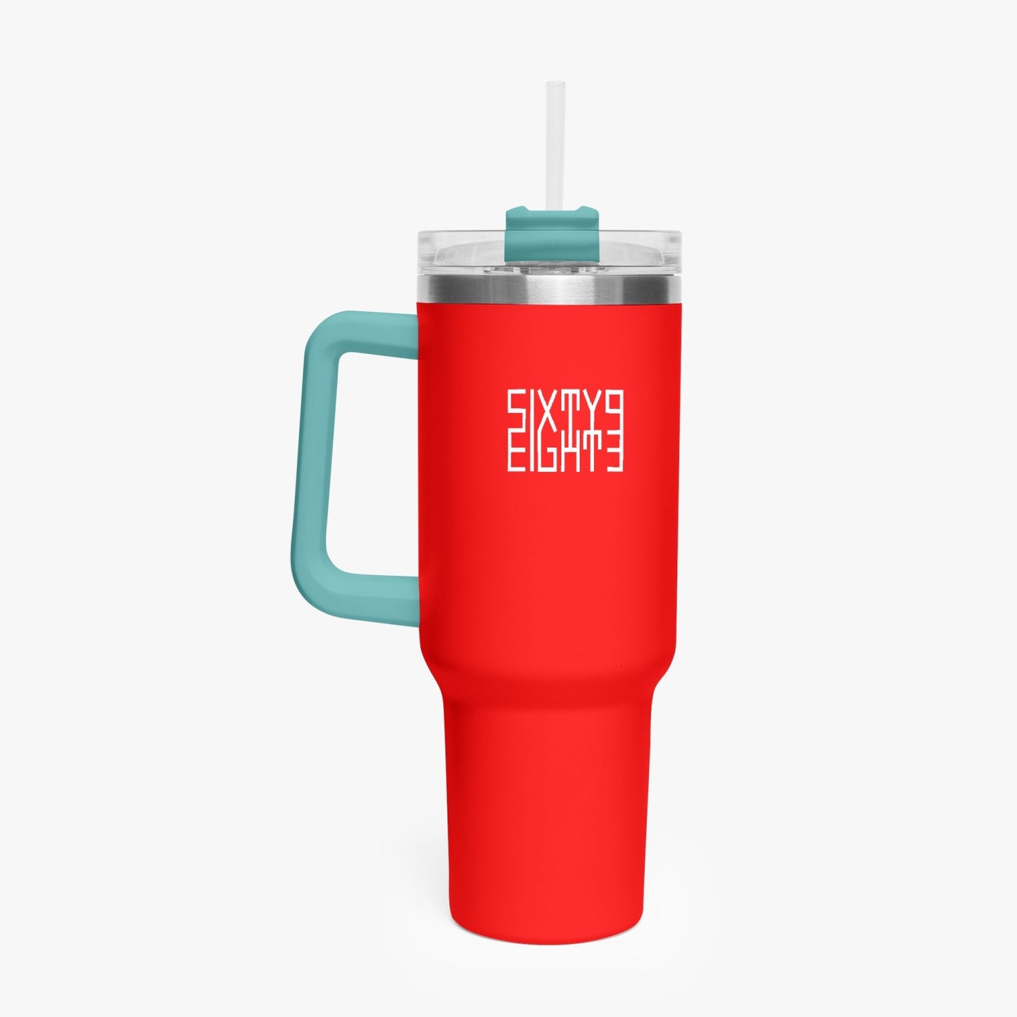 Sixty Eight 93 Logo White Red 40oz Hydrator Tumbler Cup