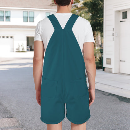 Sixty Eight 93 Logo White Dark Teal Overalls