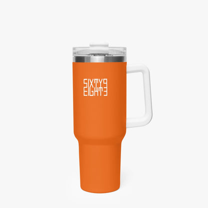 Sixty Eight 93 Logo White Netherland Orange 40oz Hydrator Tumbler Cup