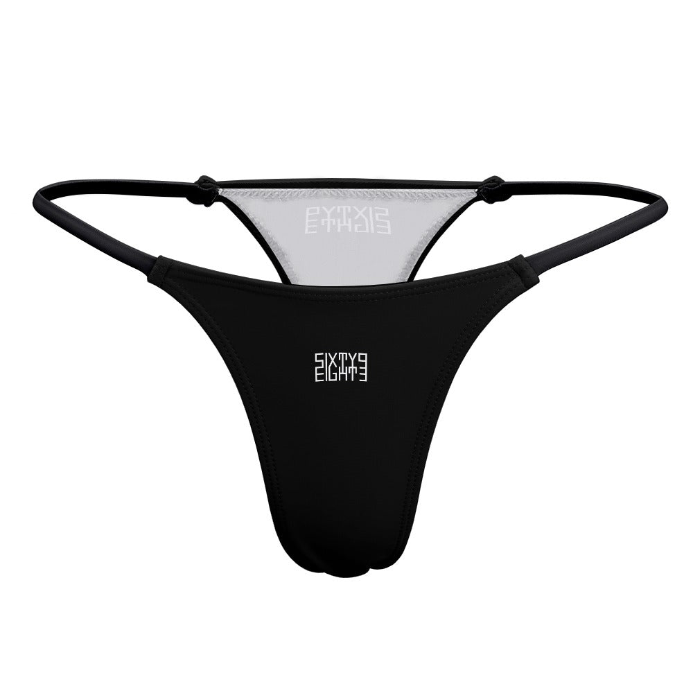 Sixty Eight 93 Logo White Thin Thongs