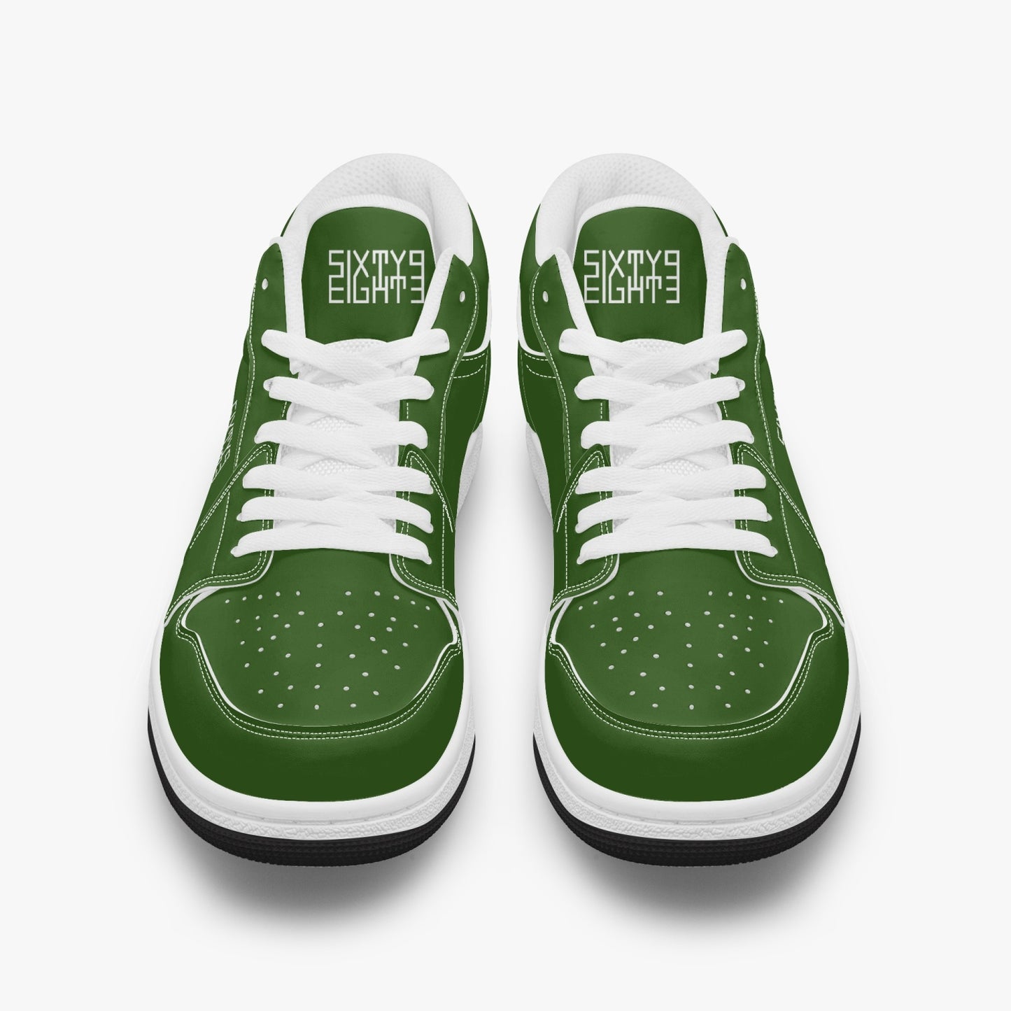 Sixty Eight 93 Logo White Forest Green SENTLT1 Shoes