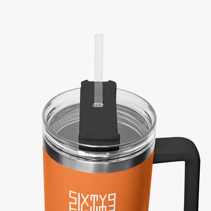 Sixty Eight 93 Logo White Netherland Orange 40oz Hydrator Tumbler Cup