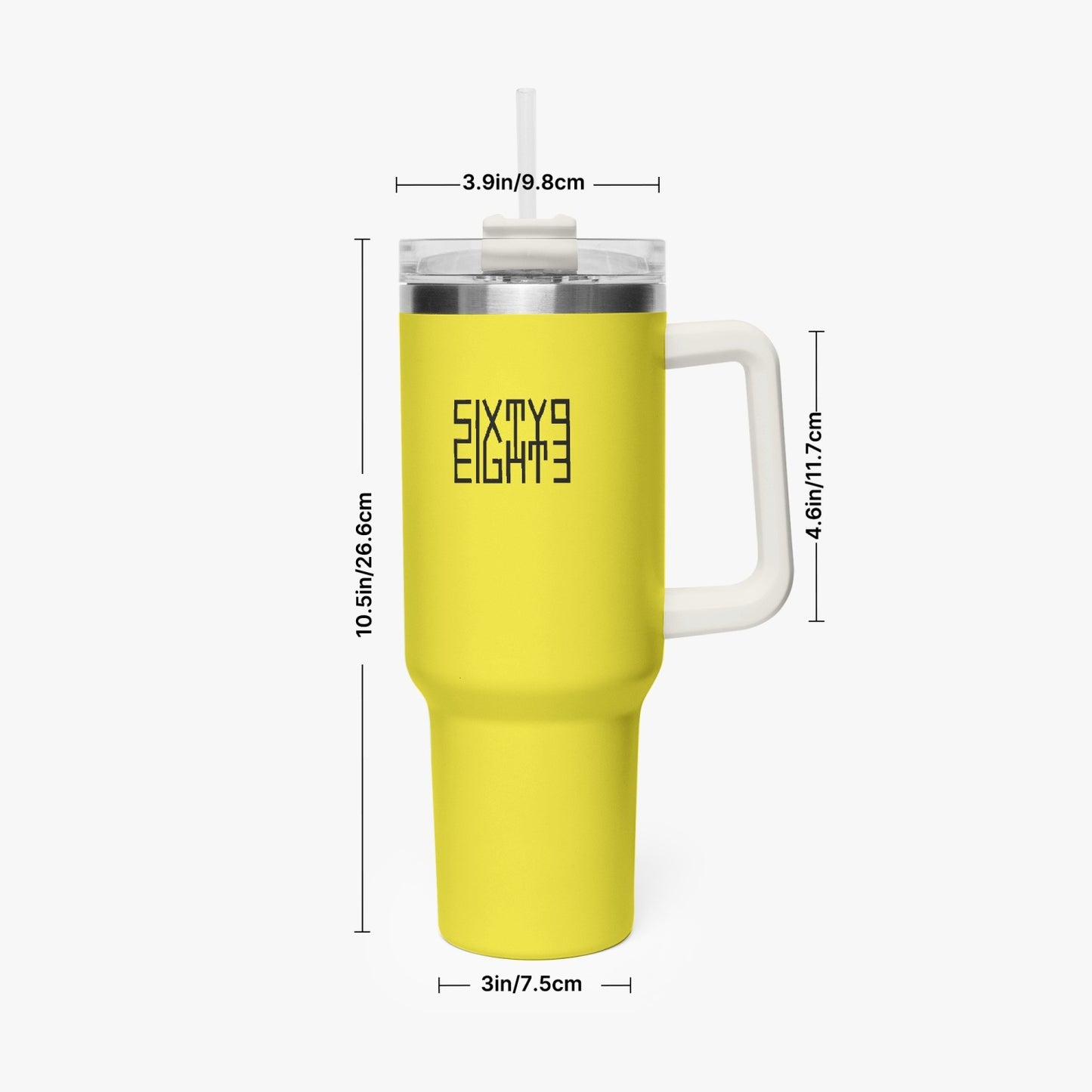 Sixty Eight 93 Logo Black Lemonade 40oz Hydrator Tumbler Cup