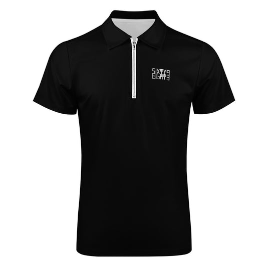 Sixty Eight 93 Logo White Short Sleeve Polo Shirt