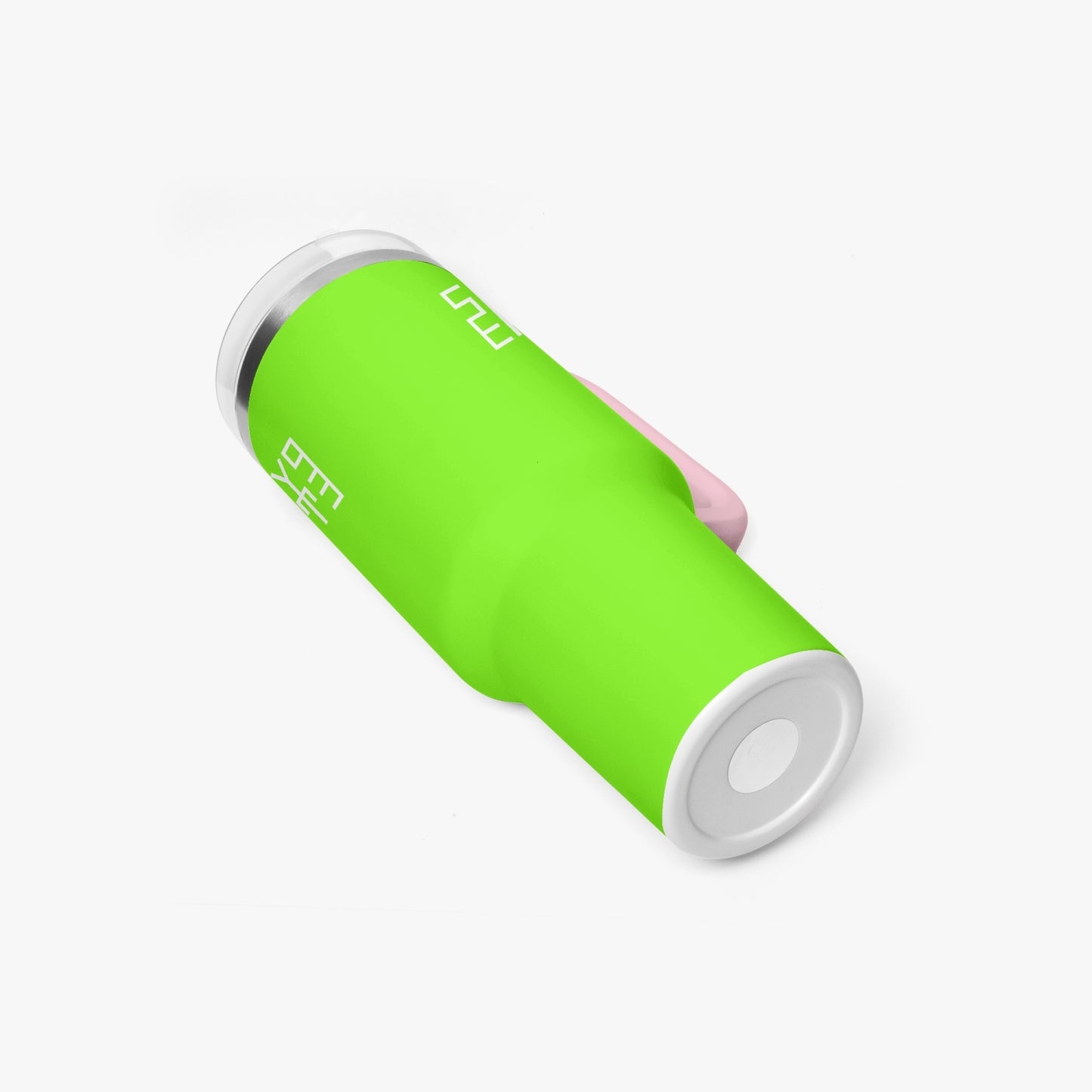 Sixty Eight 93 Logo White Lime Green 40oz Hydrator Tumbler Cup