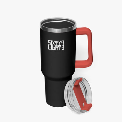 Sixty Eight 93 Logo White Black 40oz Hydrator Tumbler Cup