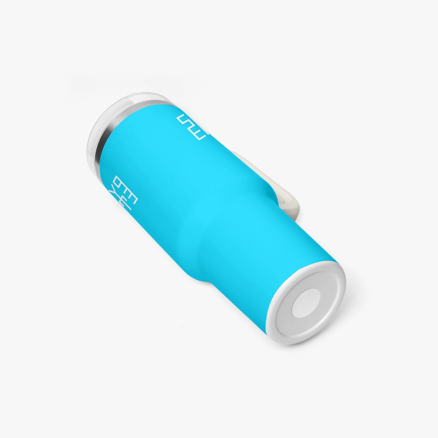 Sixty Eight 93 Logo White Aqua Blue 40oz Hydrator Tumbler Cup