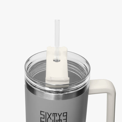 Sixty Eight 93 Logo Black Grey 40oz Hydrator Tumbler Cup