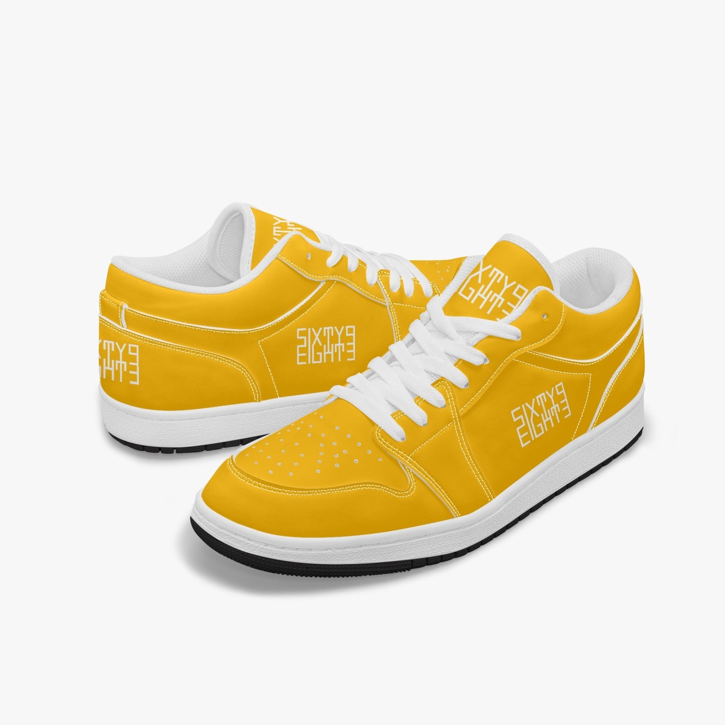 Sixty Eight 93 Logo White Orange SENTLT1 Shoes