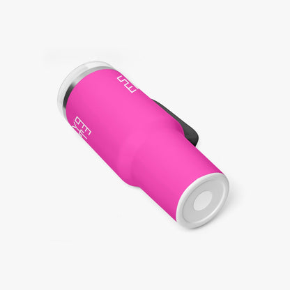 Sixty Eight 93 Logo White Fuchsia 40oz Hydrator Tumbler Cup