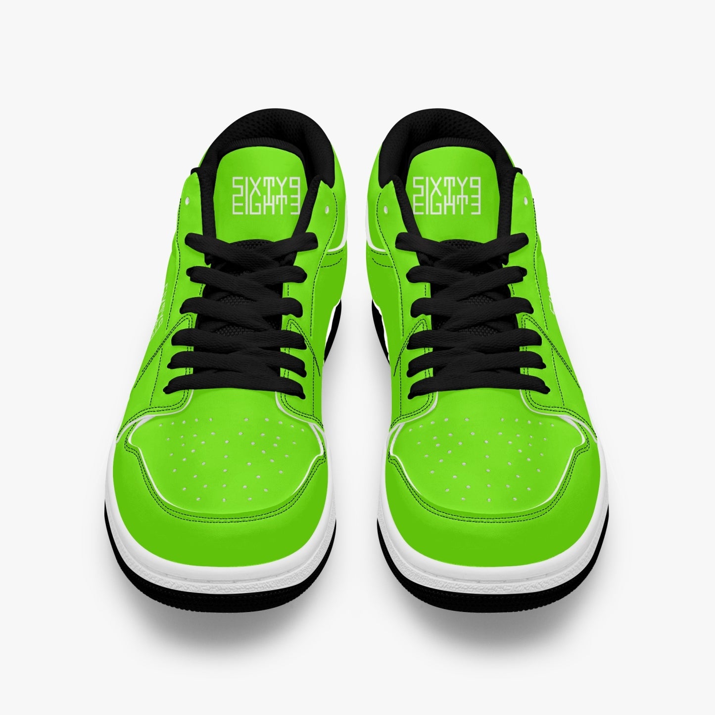 Sixty Eight 93 Logo White Lime Green SENTLT1 Shoes