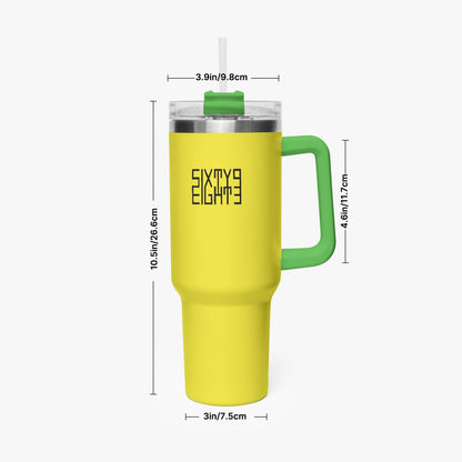 Sixty Eight 93 Logo Black Lemonade 40oz Hydrator Tumbler Cup