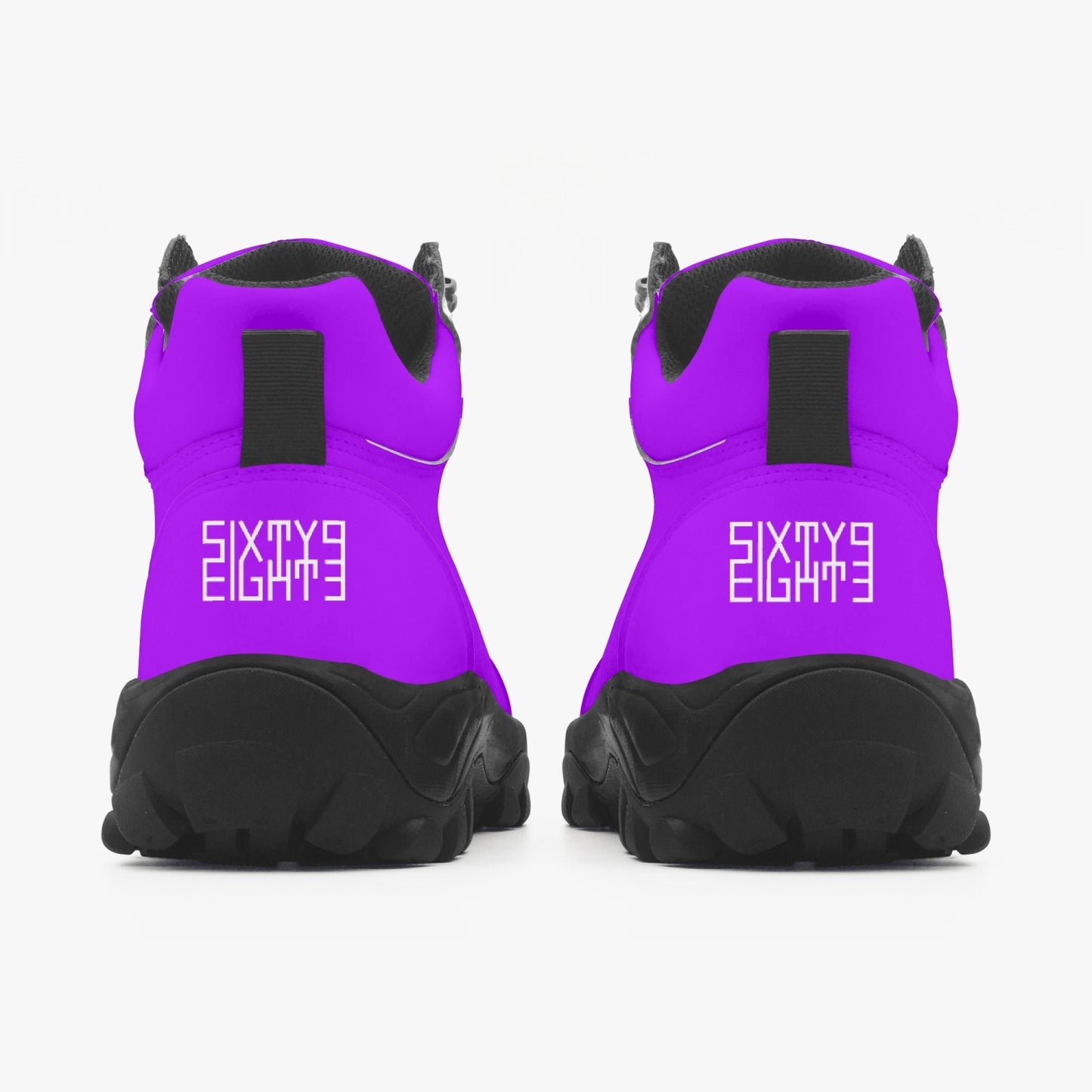 Sixty Eight 93 Logo White Grape High Top Boots