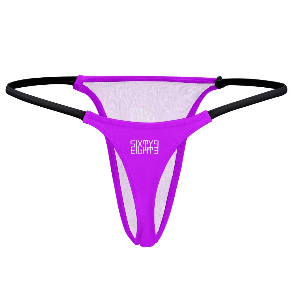 Sixty Eight 93 Logo White Thin Thongs