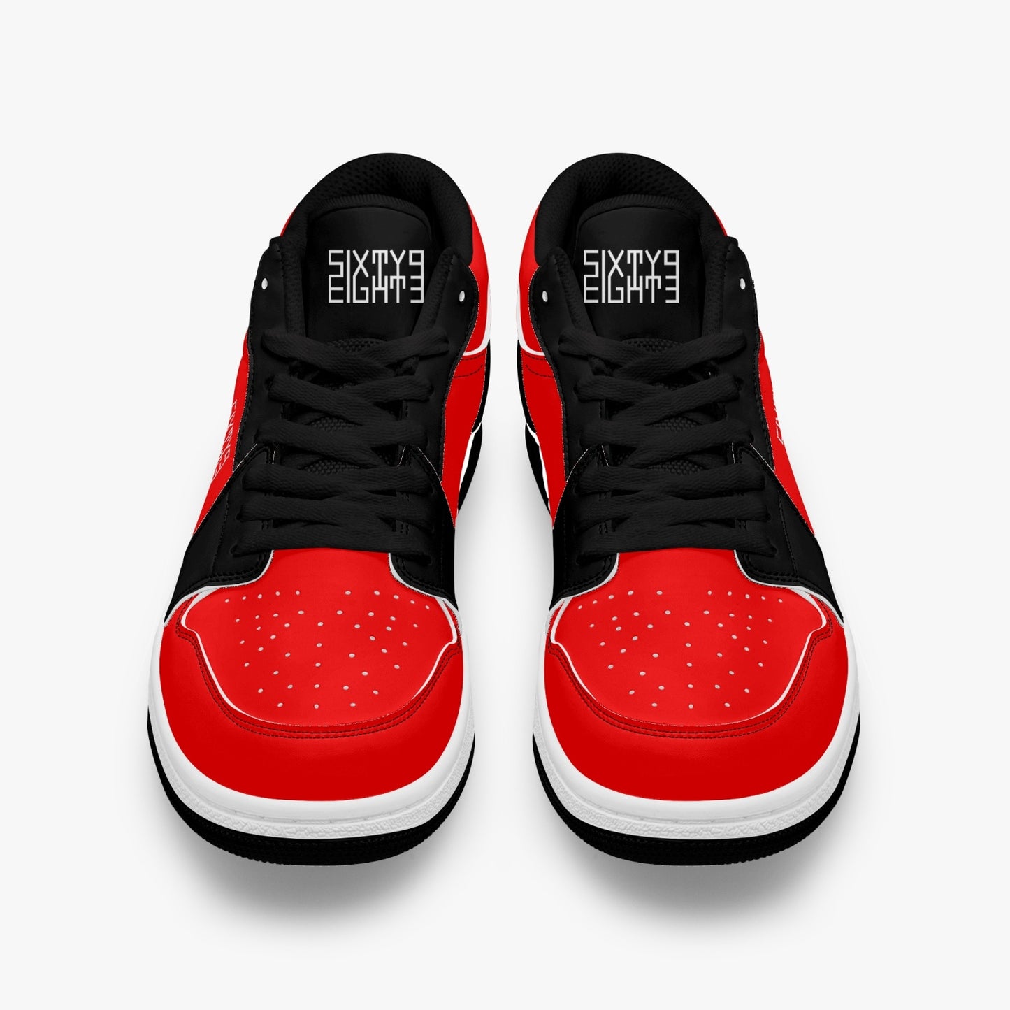 Sixty Eight 93 Logo White Black & Red SENTLT1 Shoes