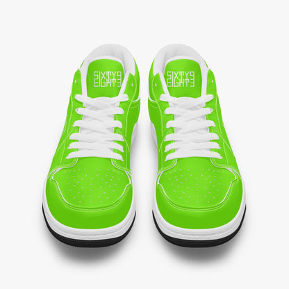 Sixty Eight 93 Logo White Lime Green SENTLT1 Shoes