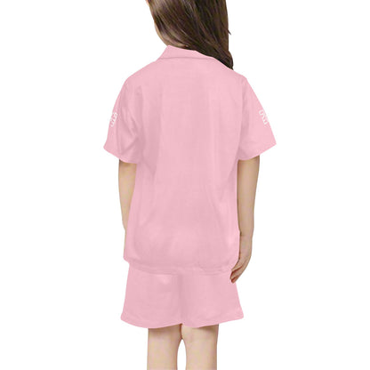 Sixty Eight 93 Little Girls' V-Neck Short Pajama Set