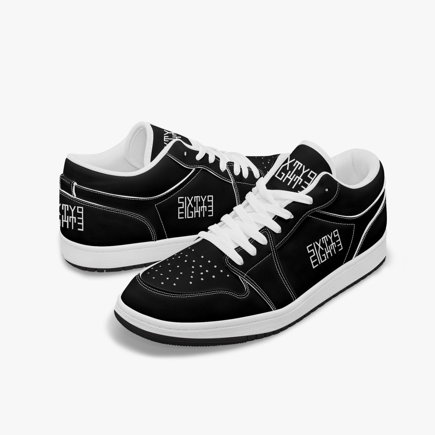 Sixty Eight 93 Logo White Black SENTLT1 Shoes