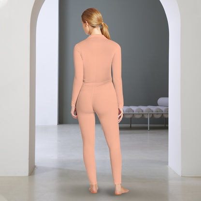 Sixty Eight 93 Peach Skinny Fit Jumpsuit