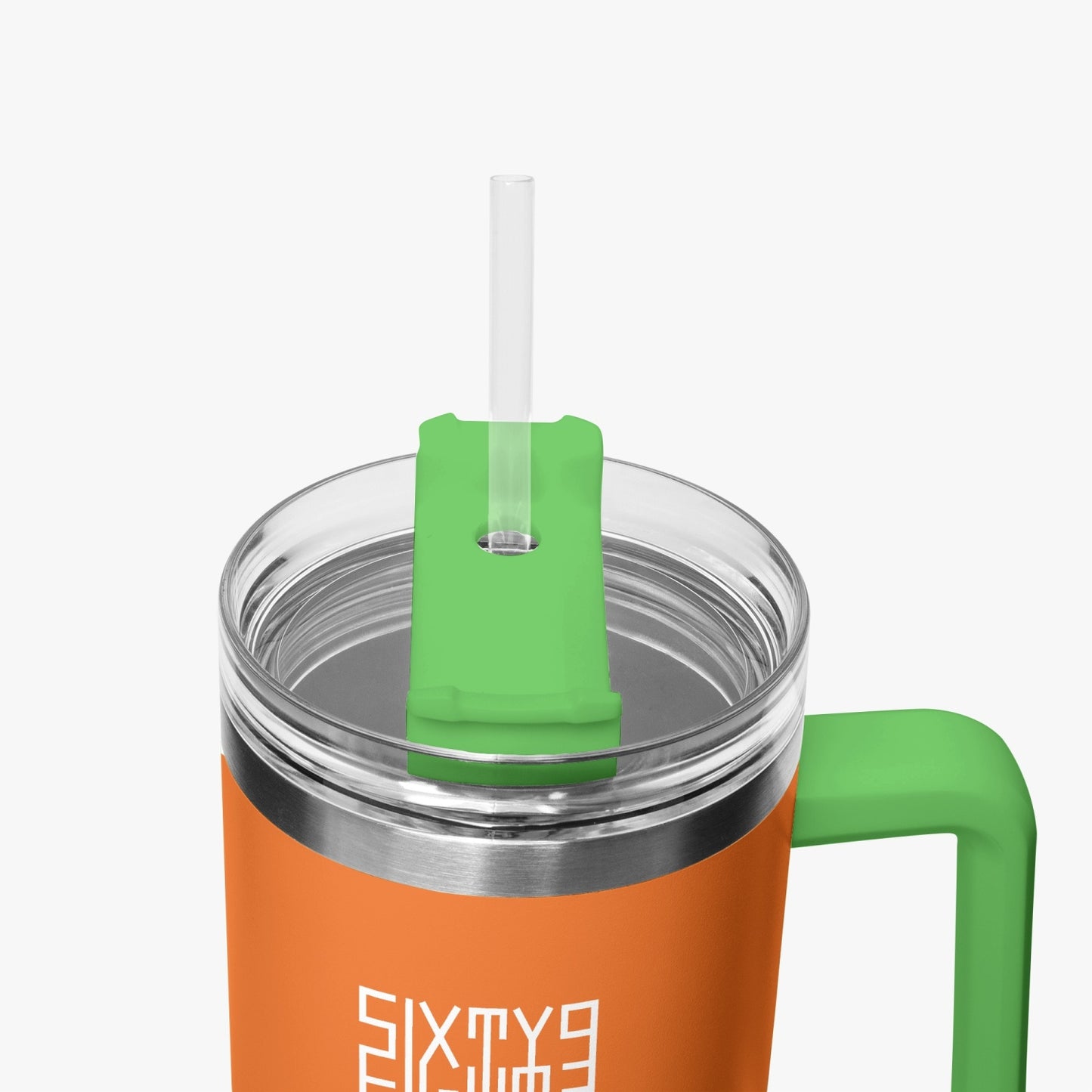 Sixty Eight 93 Logo White Netherland Orange 40oz Hydrator Tumbler Cup