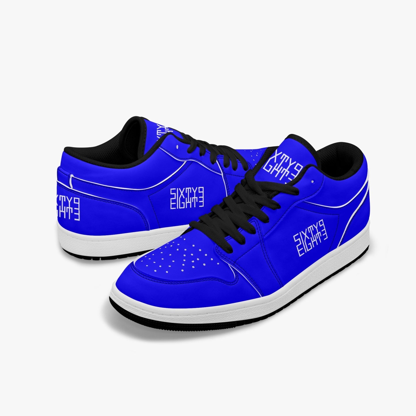 Sixty Eight 93 Logo White Blue SENTLT1 Shoes