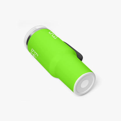 Sixty Eight 93 Logo White Lime Green 40oz Hydrator Tumbler Cup