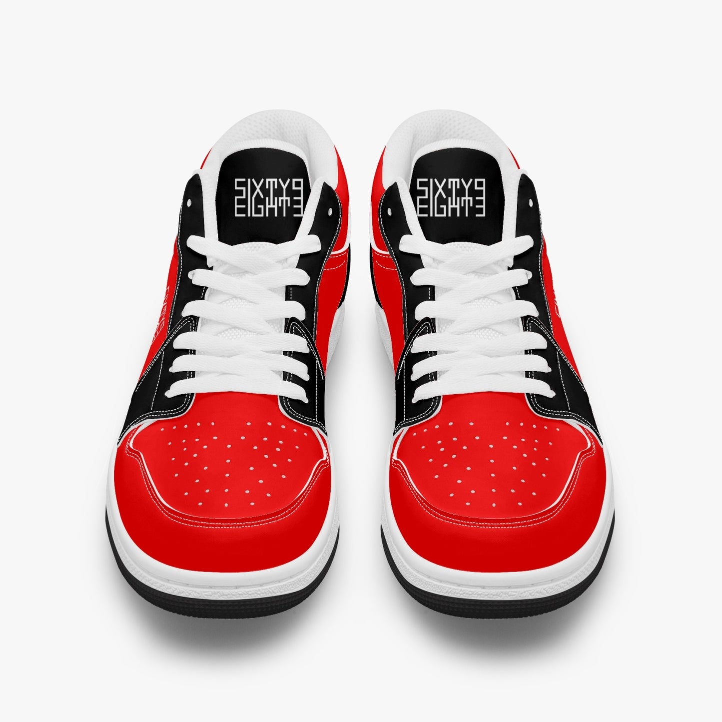 Sixty Eight 93 Logo White Black & Red SENTLT1 Shoes