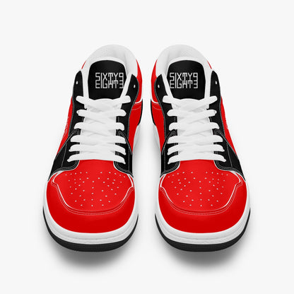 Sixty Eight 93 Logo White Black & Red SENTLT1 Shoes