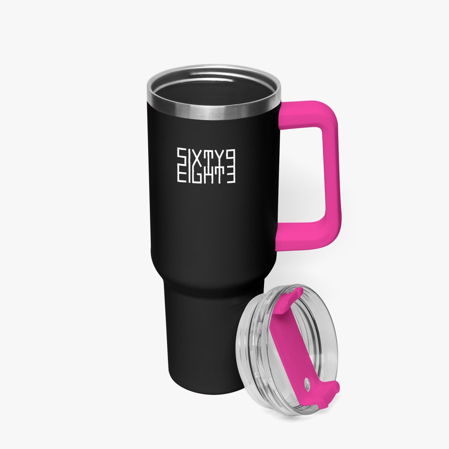 Sixty Eight 93 Logo White Black 40oz Hydrator Tumbler Cup