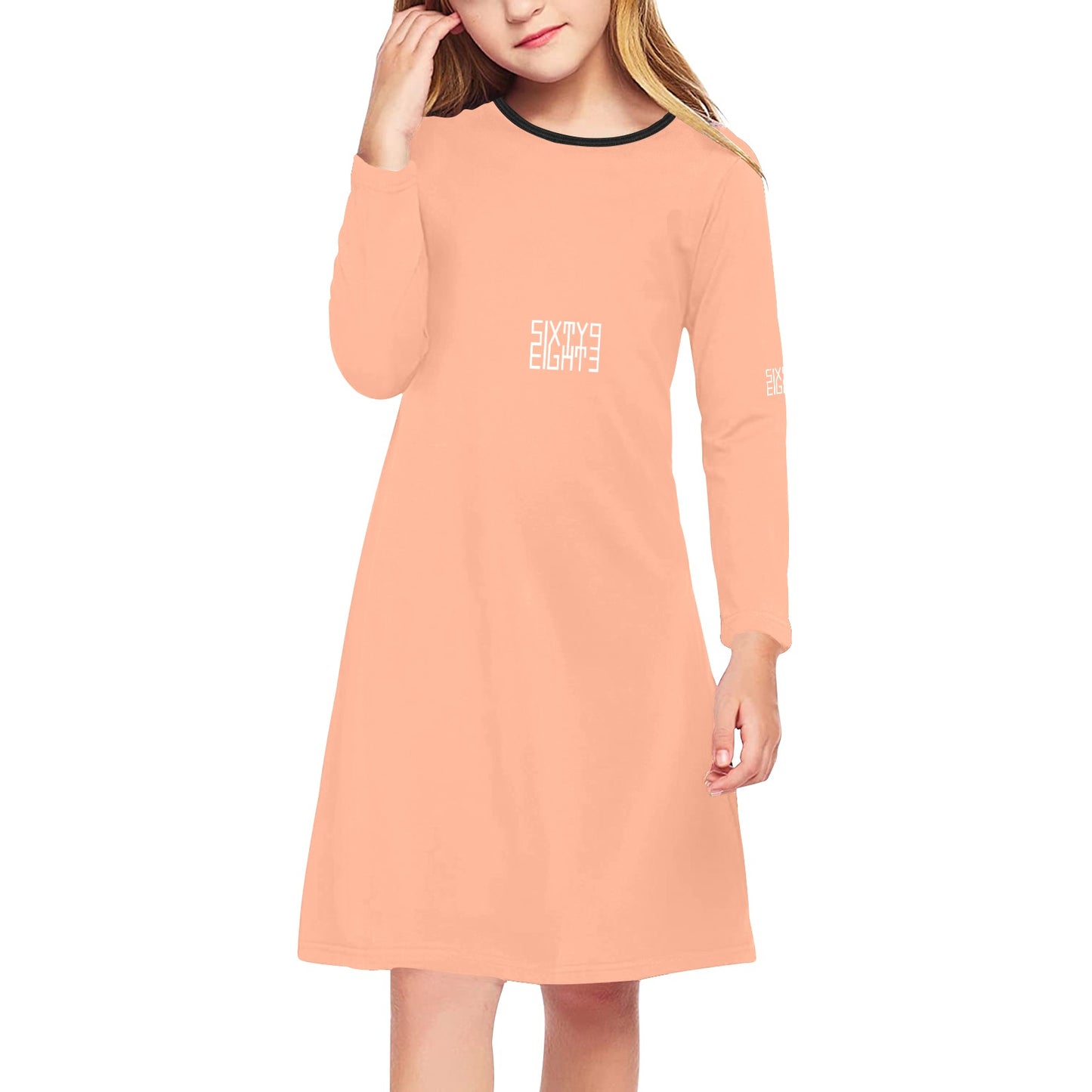 Sixty Eight 93 Girls' Long Sleeve Dress