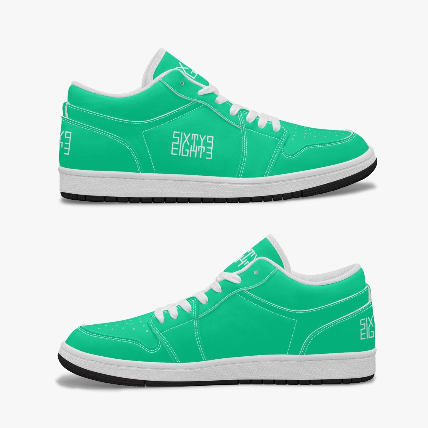 Sixty Eight 93 Logo White Sea Green SENTLT1 Shoes